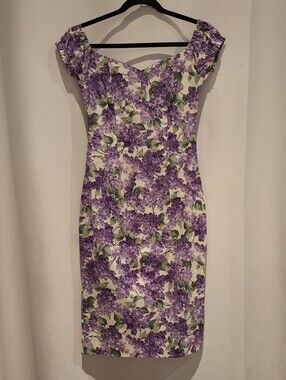 Bernie Dexter Collection Wiggle Hydrangea Floral Sheath Dress